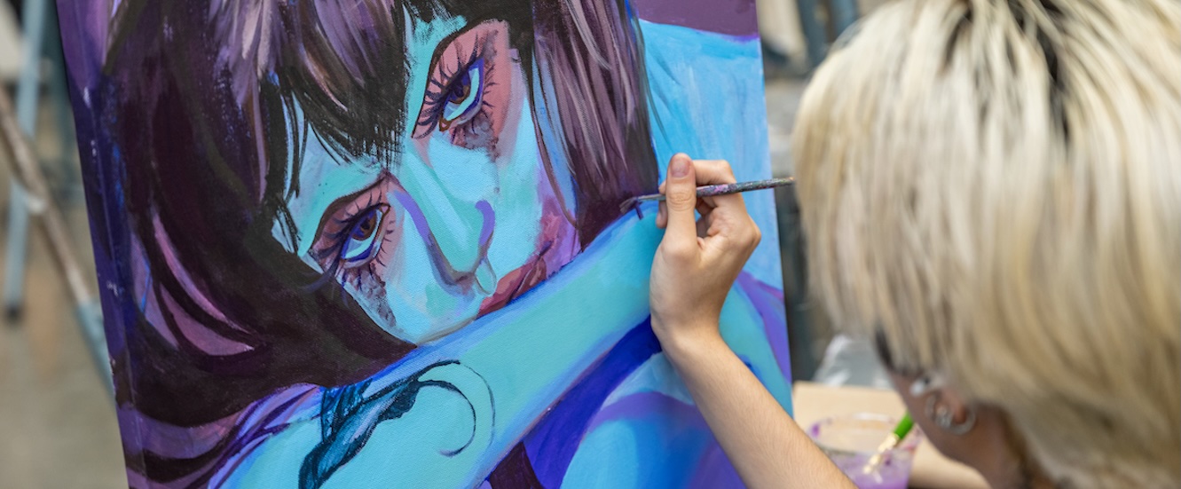 person painting