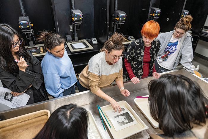 photography class with instructor