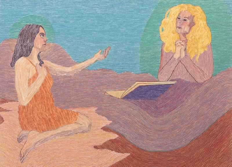 Brittany Miller artwork in studio