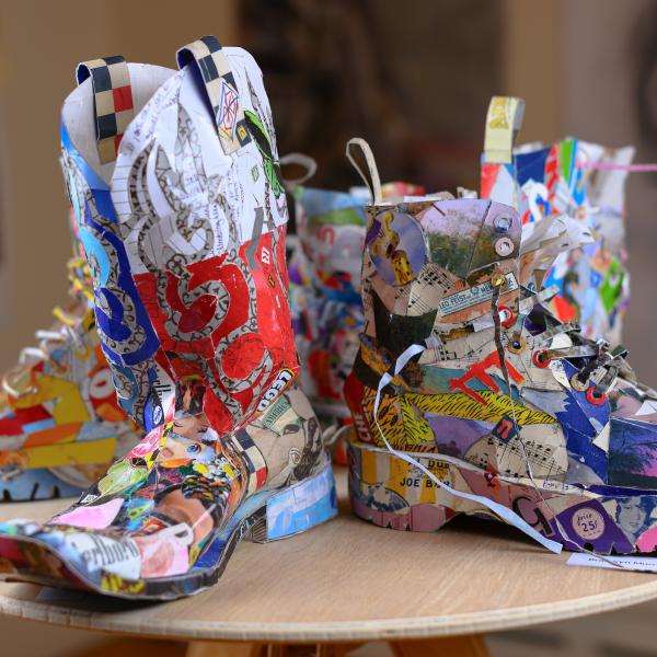 Recycled Cardboard Shoes, Space/Form/Process