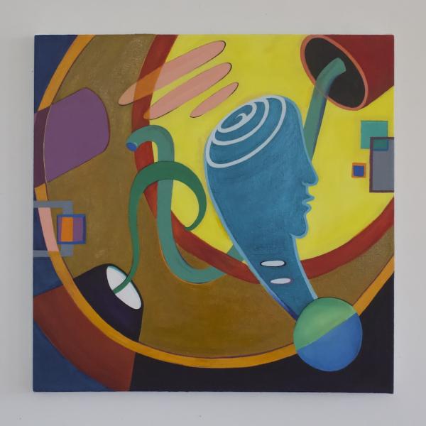 Caitlyn D’Amico. Powers of the Mind, 2018. Acrylic on canvas.