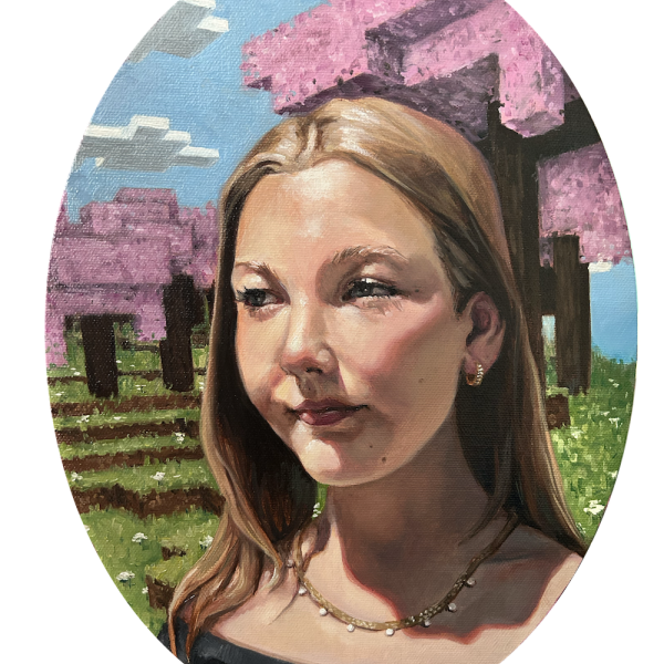 Anniella Pettengill. Portrait of a Young Lady c.418AD, 2025. Oil on canvas.